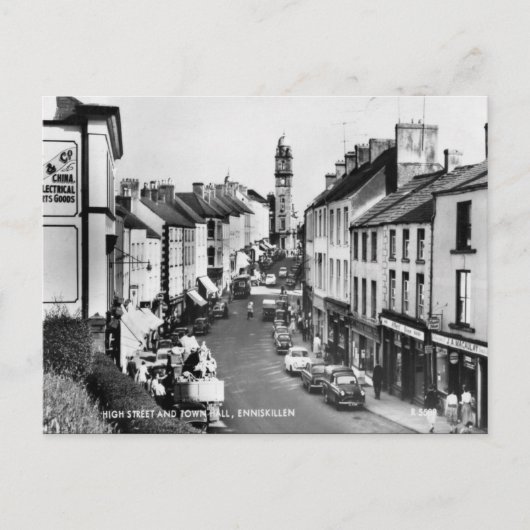 Alte Postkarte - Enniskillen, Grafschaft Fermanagh (Vorderseite)
