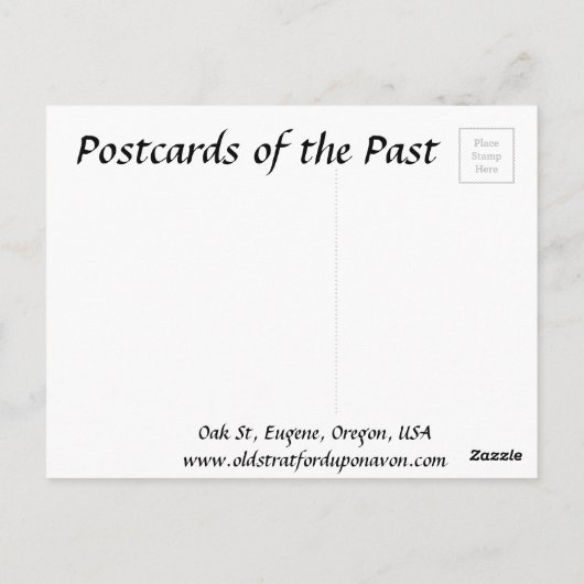 Alte Postkarte - Eugene, Oregon (Rückseite)