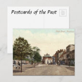 Alte Postkarte - Evesham, Worcestershire (Vorne/Hinten)