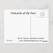Alte Postkarte - Falmouth, Cornwall (Rückseite)