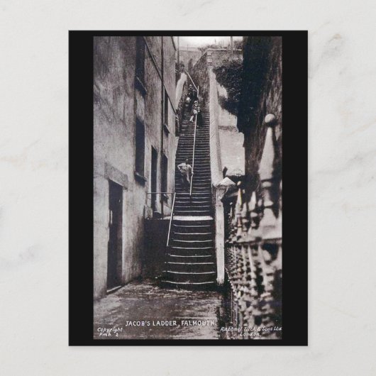 Alte Postkarte - Falmouth, Cornwall (Vorderseite)