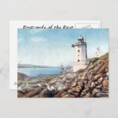 Alte Postkarte - Falmouth, Cornwall (Vorne/Hinten)