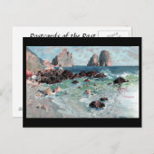 Alte Postkarte - Faraglioni, Capri, Italien (Vorne/Hinten)