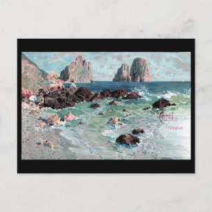 Alte Postkarte - Faraglioni, Capri, Italien