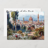 Alte Postkarte - Florenz, Italien (Vorne/Hinten)