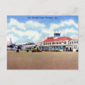 Alte Postkarte - Flughafen, Birmingham, Alabama (Vorderseite)