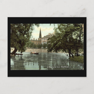 Alte Postkarte, Fluss Ouse in Bedford Postkarte