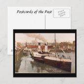 Alte Postkarte - Folkestone, Kent (Vorne/Hinten)