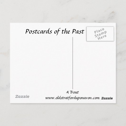 Alte Postkarte - Forelle (Rückseite)