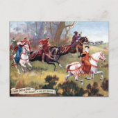 Alte Postkarte - Foxenjagd (Vorderseite)