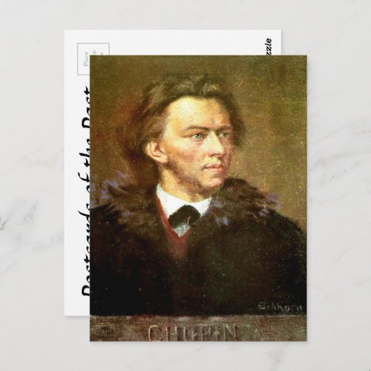 Alte Postkarte - Frederic Chopin (Vorne/Hinten)
