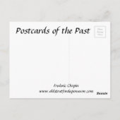 Alte Postkarte - Frederic Chopin (Rückseite)