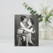 Alte Postkarte - Freunde (Stehend Vorderseite)