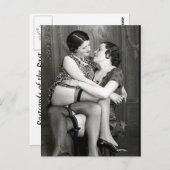 Alte Postkarte - Freunde (Vorne/Hinten)