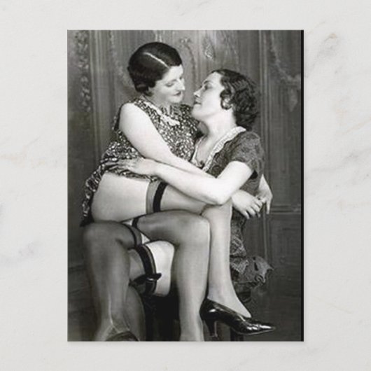 Alte Postkarte - Freunde (Vorderseite)