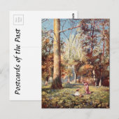 Alte Postkarte - Frühjahr (Vorne/Hinten)