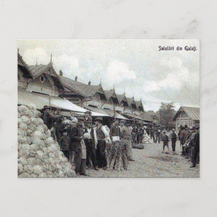 Alte Postkarte - Galați, Rumänien