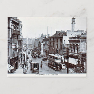 Alte Postkarte - Gallowtree Gate, Leicester