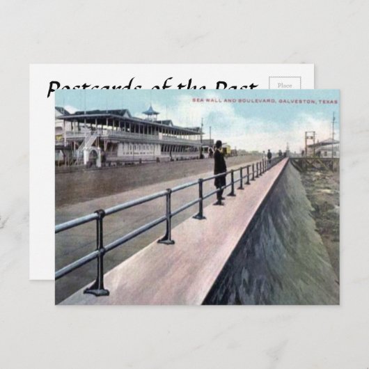 Alte Postkarte - Galveston, Texas (Vorne/Hinten)