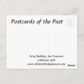 Alte Postkarte - Gebäude der Fähre, San Francisco (Rückseite)