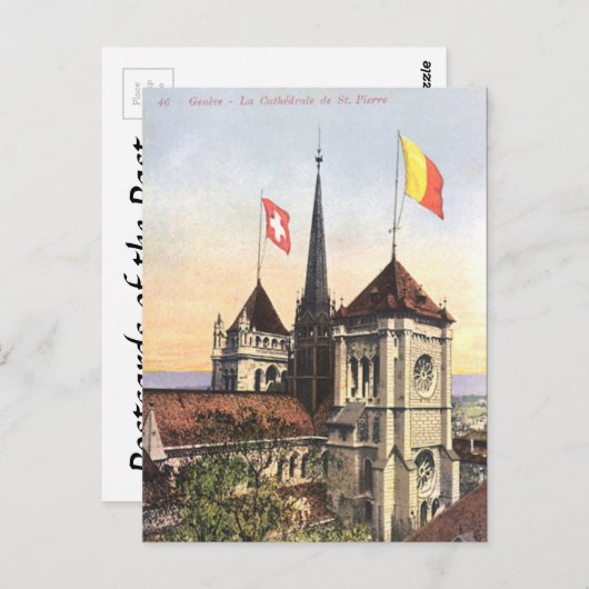 Alte Postkarte - Genf, Schweiz (Vorne/Hinten)