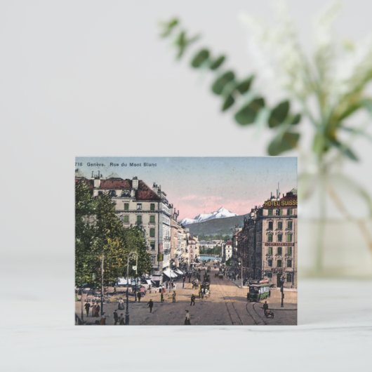 Alte Postkarte - Genf, Schweiz (Stehend Vorderseite)