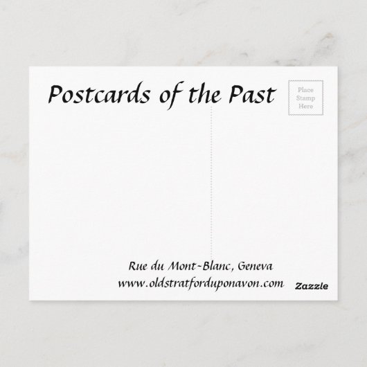 Alte Postkarte - Genf, Schweiz (Rückseite)