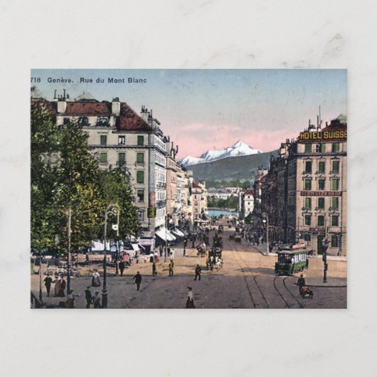 Alte Postkarte - Genf, Schweiz (Vorderseite)