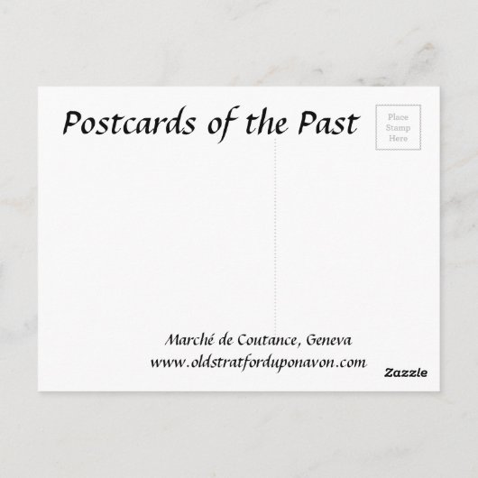 Alte Postkarte - Genf, Schweiz (Rückseite)