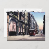 Alte Postkarte - Genua, Italien (Vorne/Hinten)