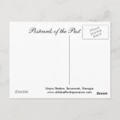 Alte Postkarte, Gewerkschaft Station, Savannah, Ge Postkarte (Rückseite)