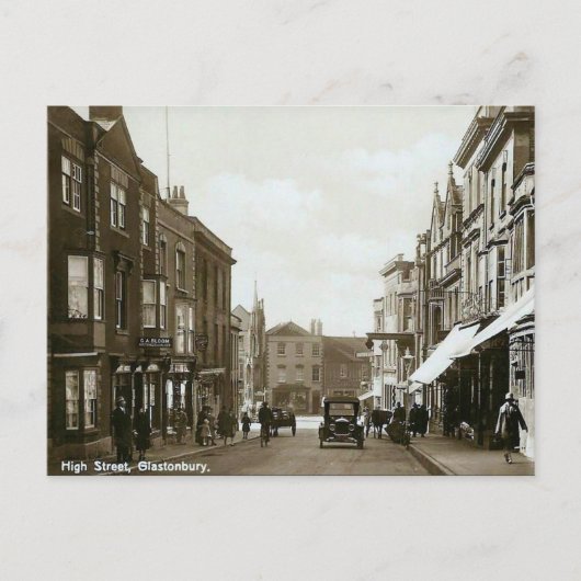 Alte Postkarte - Glastonbury, Somerset (Vorderseite)