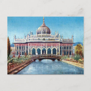 Alte Postkarte - Glück, Indien