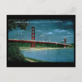Alte Postkarte - Golden Gate Bridge, San Francisco (Vorderseite)