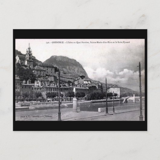 Alte Postkarte - Grenoble, Frankreich. (Vorderseite)