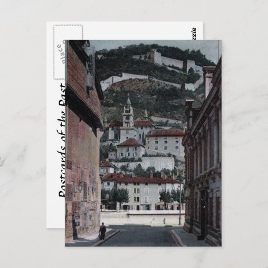 Alte Postkarte - Grenoble, Frankreich (Vorne/Hinten)