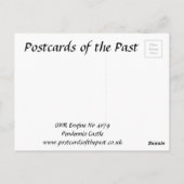 Alte Postkarte - GWR Motor Pendennis Burg (Rückseite)