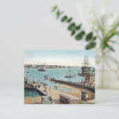 Alte Postkarte - Hafen Portsmouth (Stehend Vorderseite)