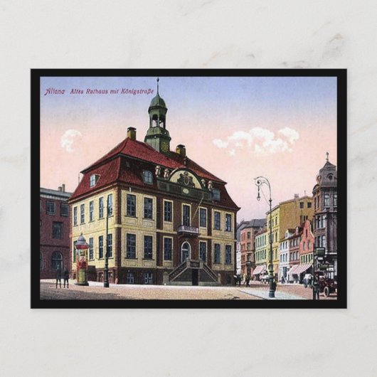 Alte Postkarte - Hamburg Altona, Deutschland (Vorderseite)