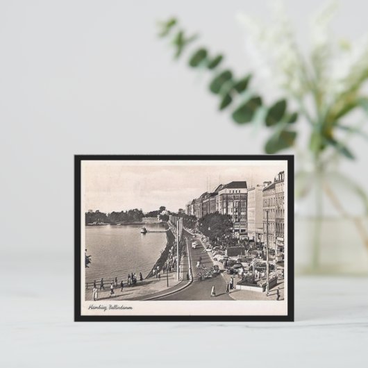 Alte Postkarte - Hamburg, Ballindamm (Stehend Vorderseite)