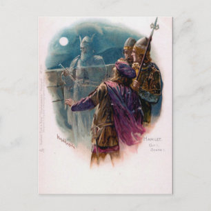Alte Postkarte - "Hamlet", Shakespeare.