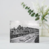 Alte Postkarte - Hauptbahnhof, Dresden, Deutschlan (Stehend Vorderseite)