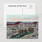 Alte Postkarte - Hauptbahnhof, Leipzig (Vorne/Hinten)