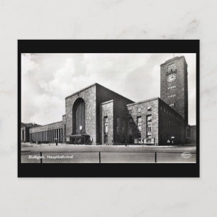 Alte Postkarte - Hauptbahnhof, Stuttgart
