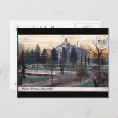 Alte Postkarte - Hauptstadt Gebäude, Augusta, Main (Vorne/Hinten)