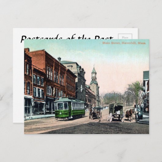 Alte Postkarte - Haverhill, Massachusetts (Vorne/Hinten)