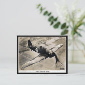 Alte Postkarte - Haweker "Hurrikan" Kämpfer (Stehend Vorderseite)