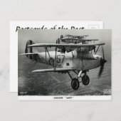 Alte Postkarte - Hawker Harts (Vorne/Hinten)