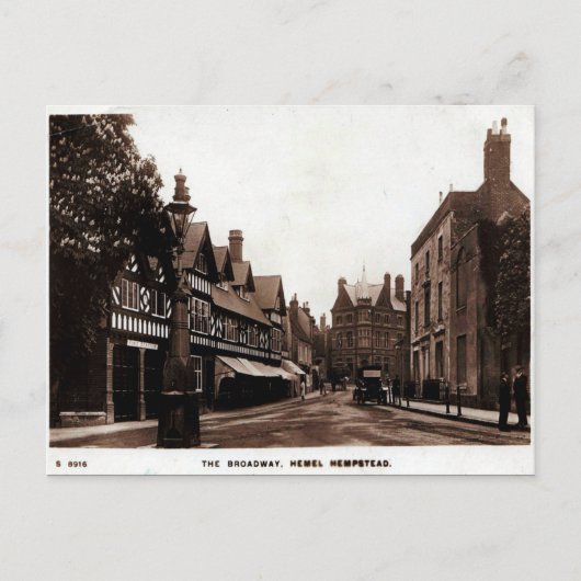 Alte Postkarte - Hemel Hempstead, Herzen (Vorderseite)