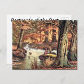 Alte Postkarte - Herbst (Vorne/Hinten)